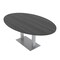 Skutchi Designs 45.25 in W, 84 in L, 29 in H, Engineered Wood Top, Grey HAR-OVL-46X84-DOU-AN - alternate 1